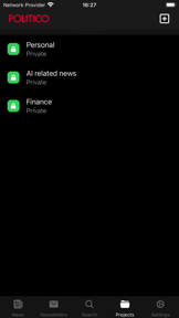 POLITICO Europe Edition screenshot