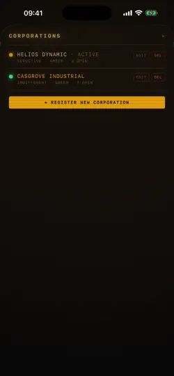 Captura de pantalla de Directive Register en iPhone 4