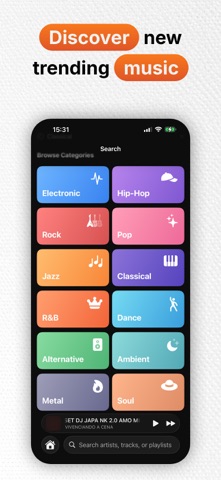 Soundy: Cloud Music Player iPhone screenshot