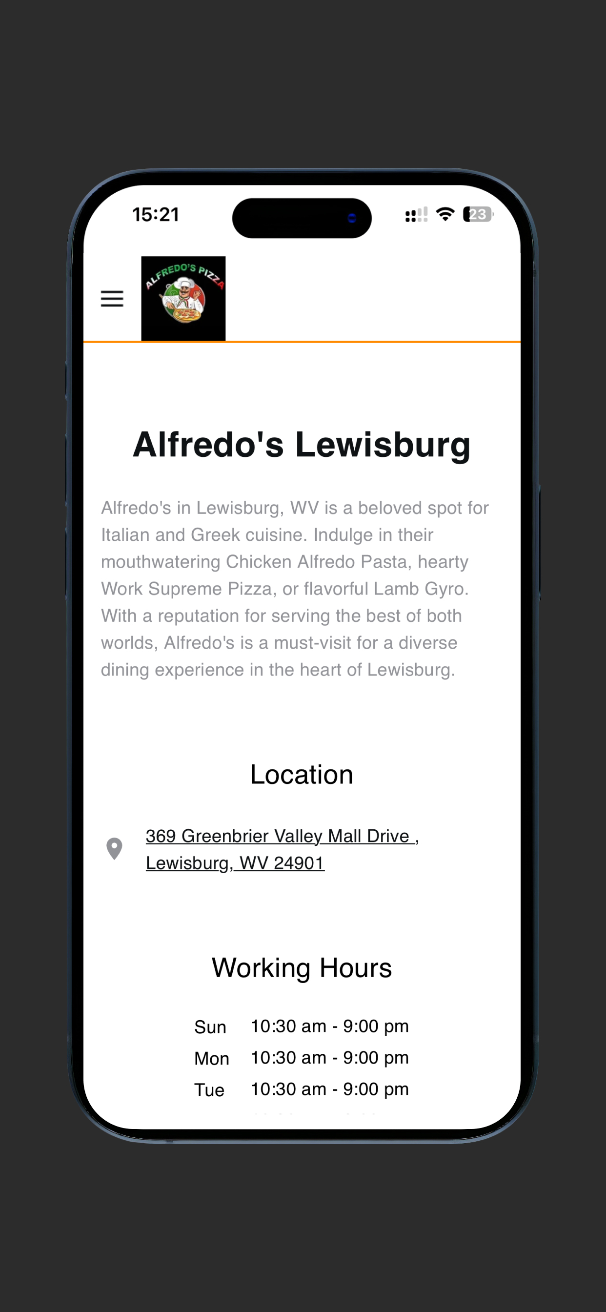 Alfredo's Lewisburg screenshot 5