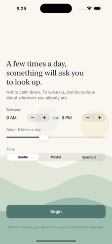 Curiouser: Presence & Wonder app screenshot