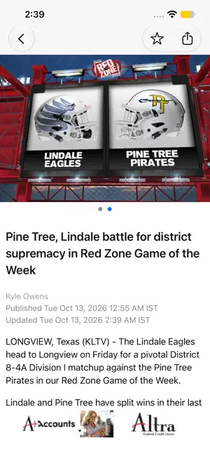 KLTV and KTRE Red Zone screenshot 3