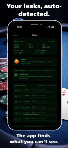Poker Tracker: VPIP Stats screenshot