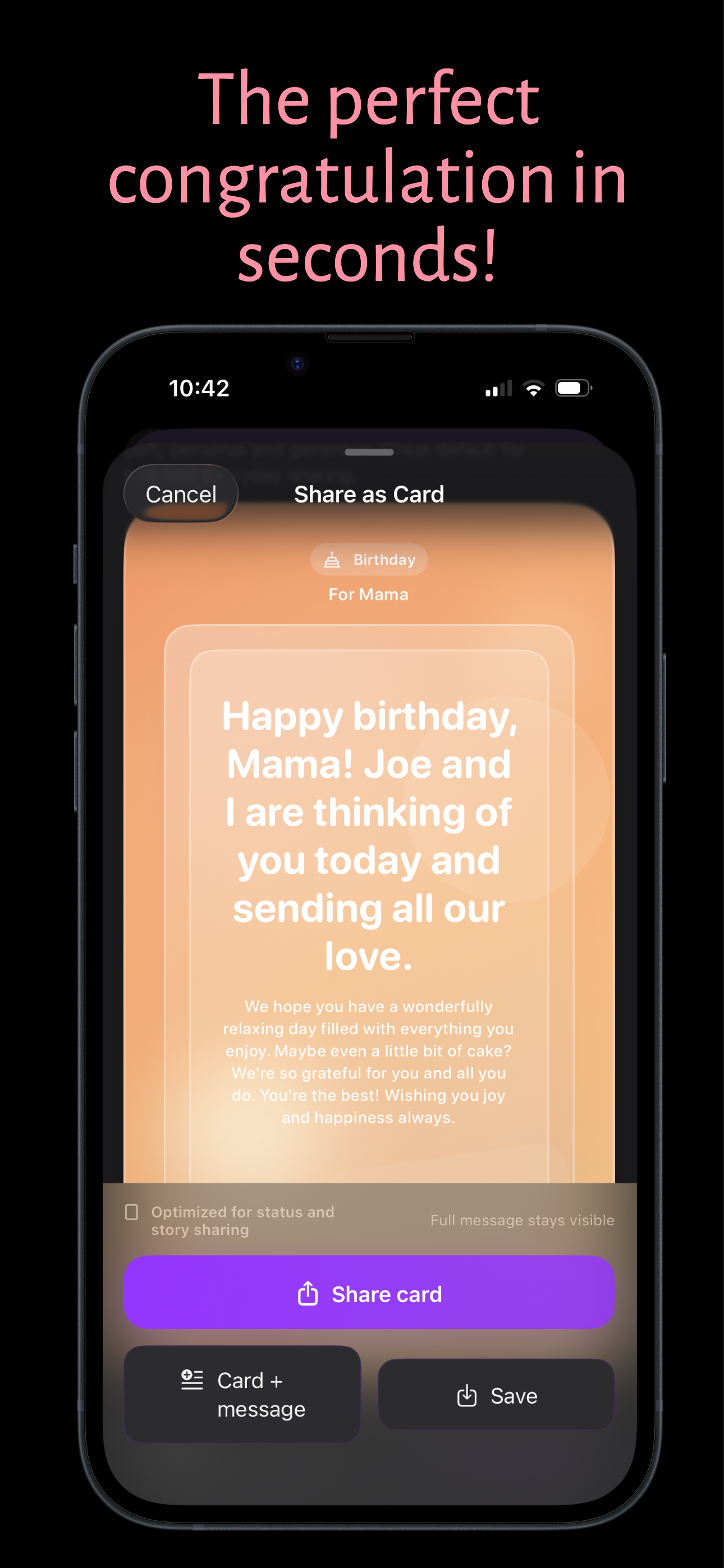 Congratulations – AI Wishes screenshot 3