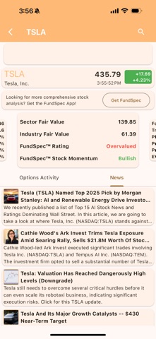 Options Sentiment Screener screenshot