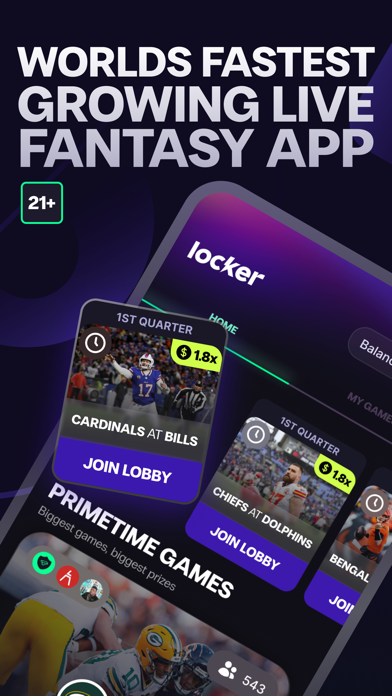 Locker: Live Fantasy Games Screenshot