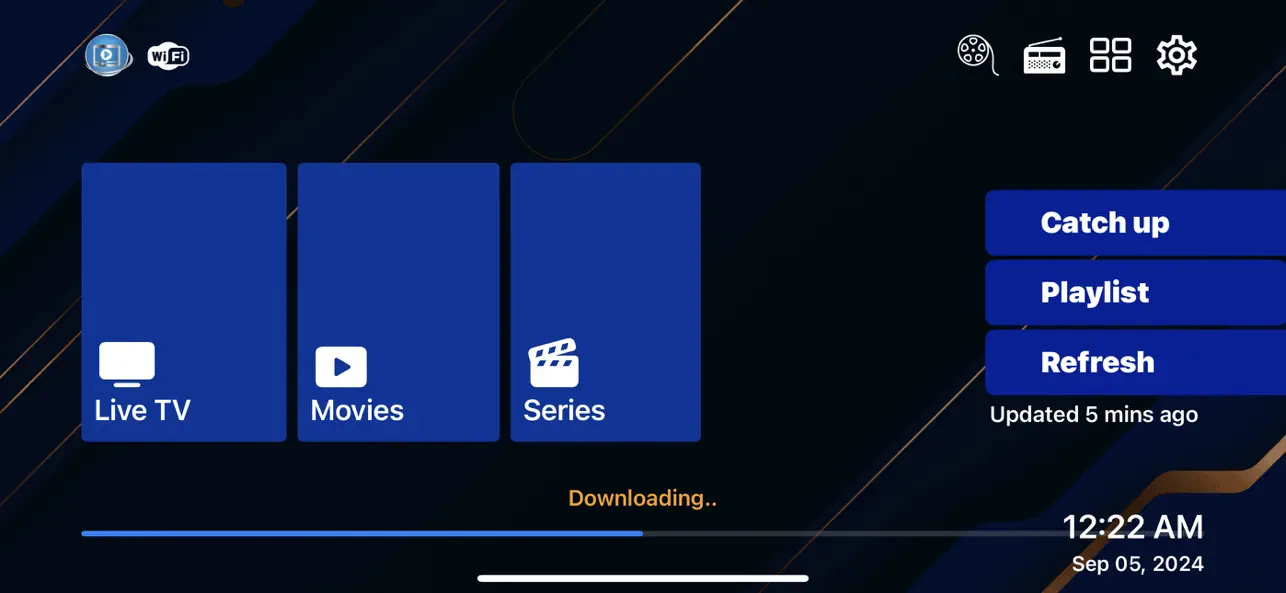 Screenshot #1 pour IPTV Smarter Player Plus
