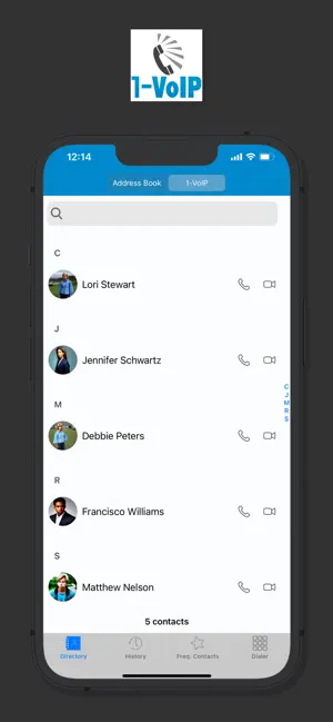 1-VoIP Softphone screenshot 3