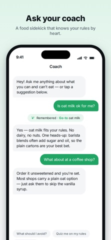 AI Food Scanner: Eat or Skip iPhone screenshot