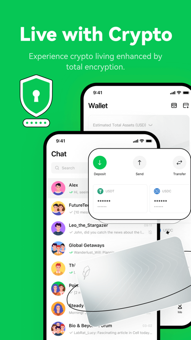 MPChat - Live with Crypto iPhone screenshot 1 - Social Networking app