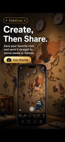 OshiCam - Photo Stamp Camera screenshot