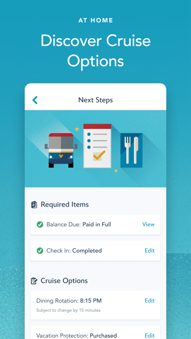 Disney Cruise Line Navigator Screenshot