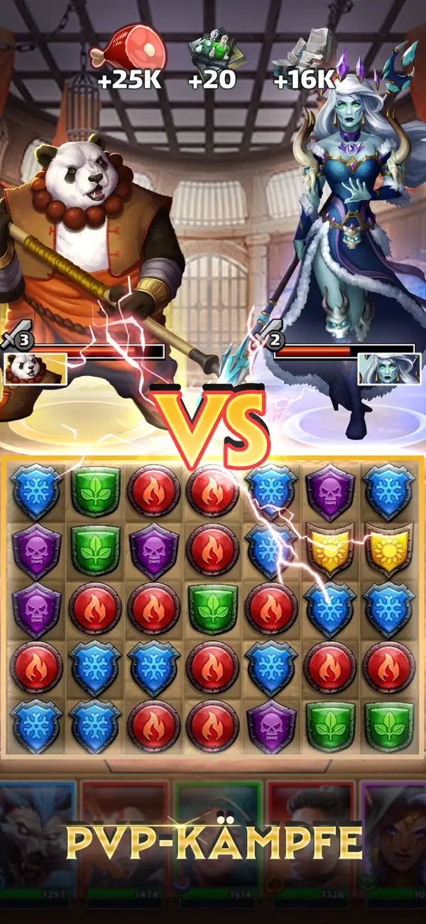 Empires & Puzzles: Match-3 RPG iPhone Spiel Screenshot 2 – Spiele