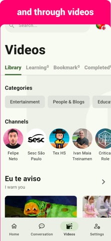 Portuguese -Listening Speaking iPhone screenshot
