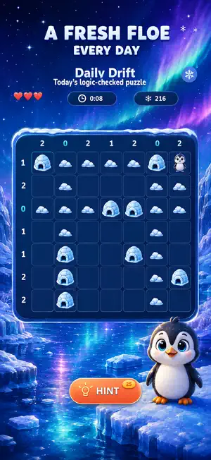 Huddle: Penguin Logic Puzzle screenshot 3