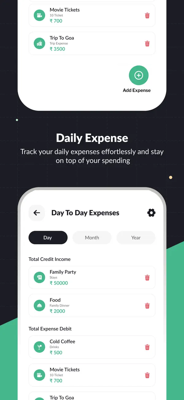 #4. Split Expense Tracker (iOS) Podle: Shrey Shah