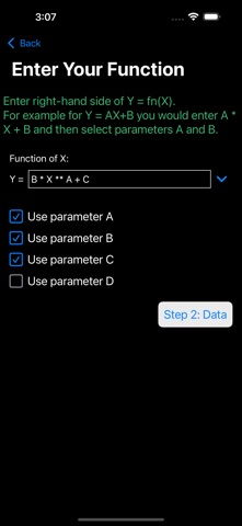 Function Fitter Screenshot 2 of 4