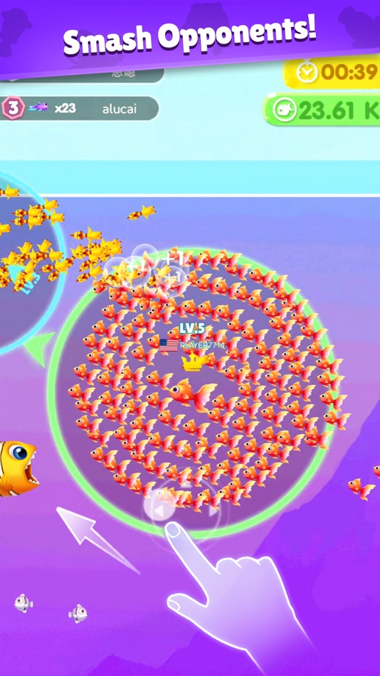 #6. Fish Go.io 2 (iOS) By: Mars Game (HongKong) Network Technology Co., Limited