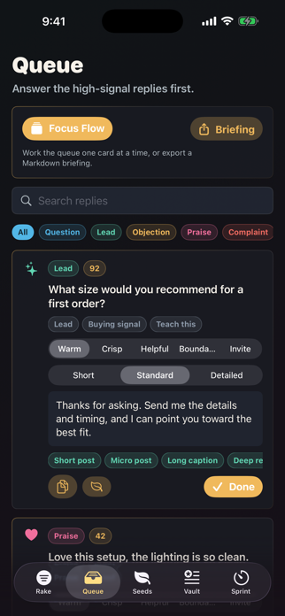 Reply Rake Screenshot 1 of 4