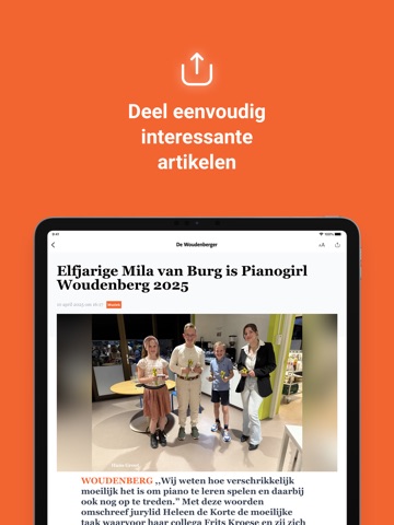 De Woudenberger iPad screenshot