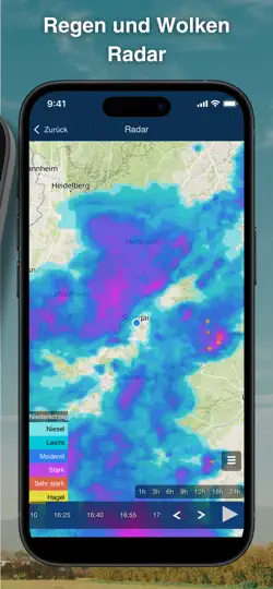 Screenshot von Meteoblue Wetter & Karten auf dem iPhone 3