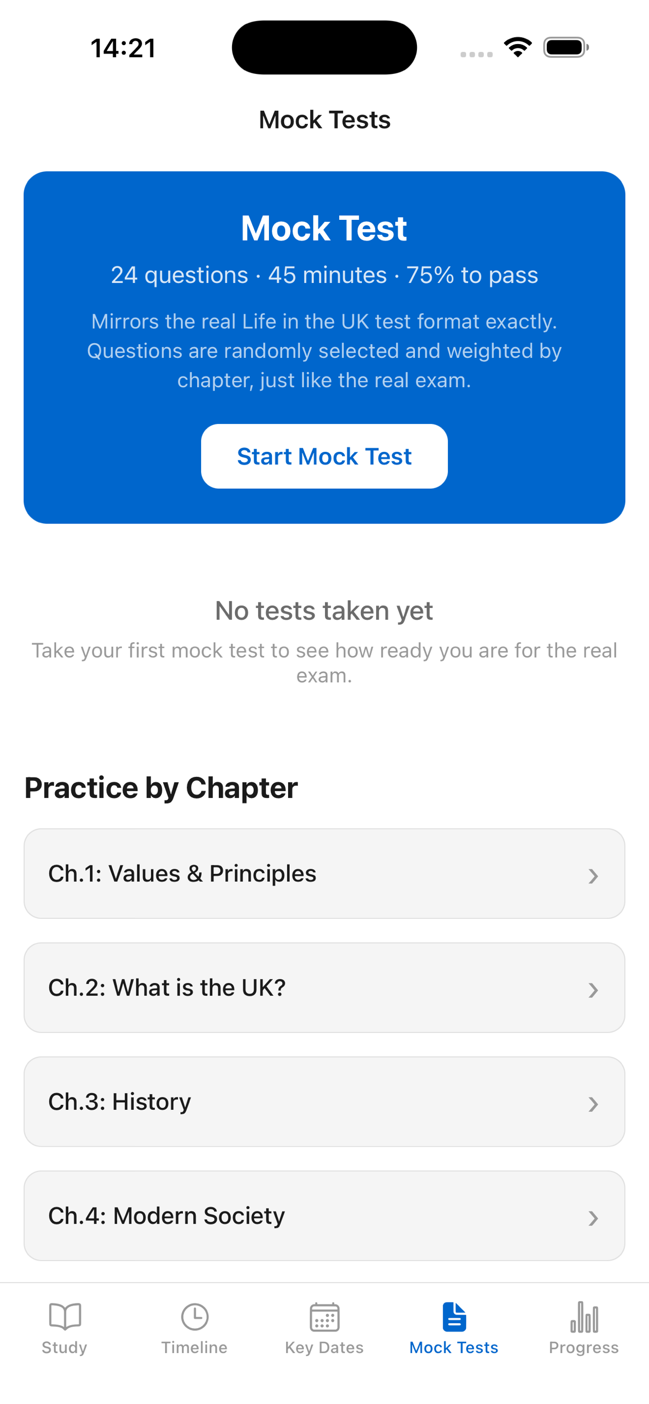 Pass Life in the UK Exam screenshot 6