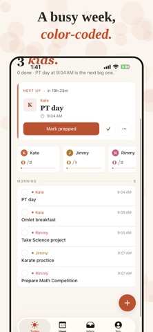 Backpacked Family Organizer iPhone screenshot