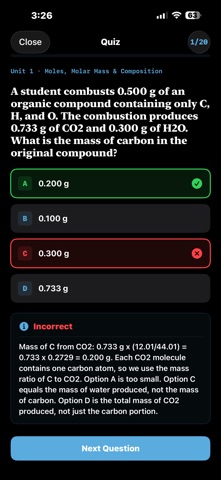 AP Chemistry Flashcards iPhone screenshot