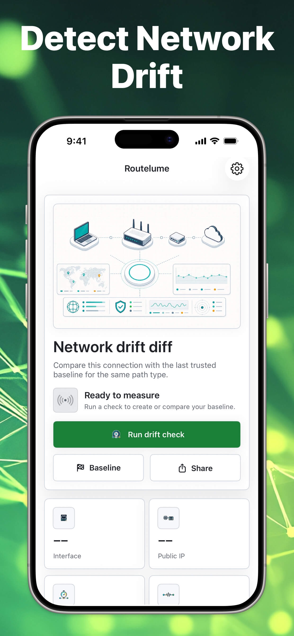 Screenshot 2 of Routelume - network drift