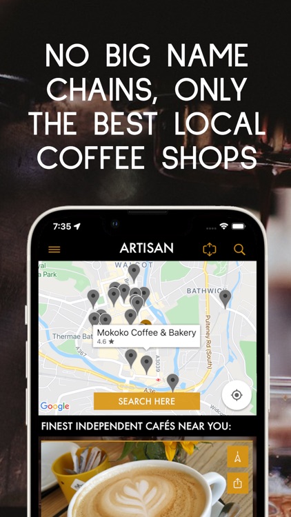 Coffee Shops Finder & Map