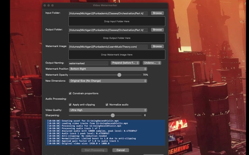 Simple Video Watermarker iPhone screenshot 3 - Photo & Video app