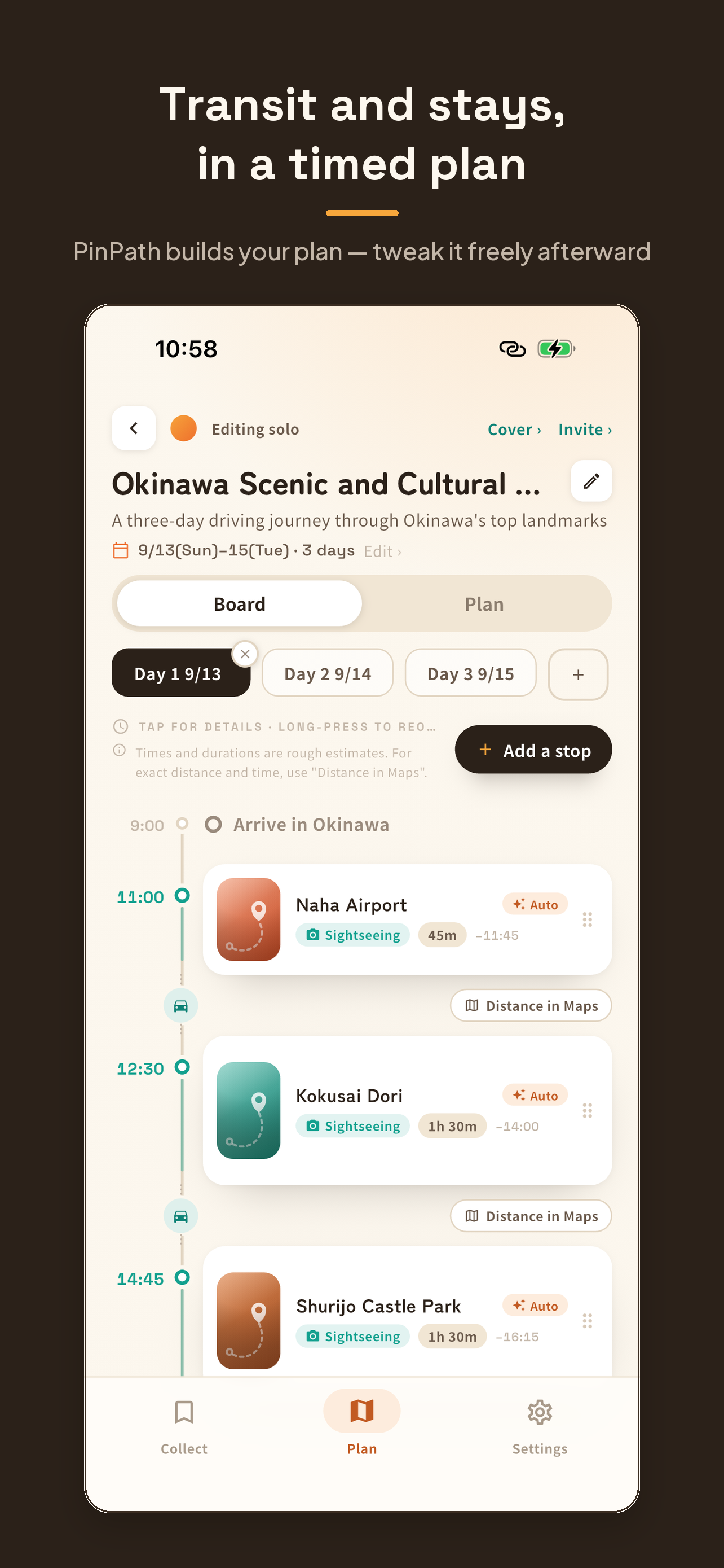 PinPath：気になる場所を、旅のプランに screenshot 3