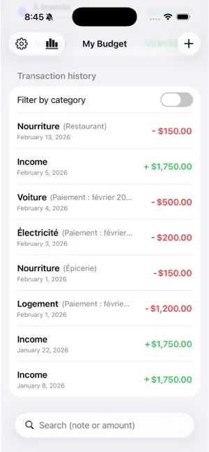 My Simplified Budget screenshot 2