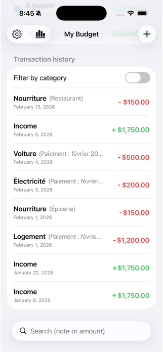 My Simplified Budget Screenshot 2 of 3