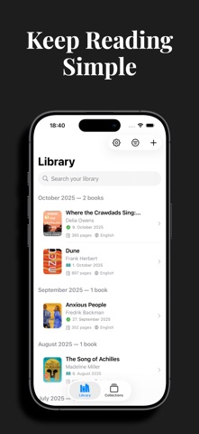 MiniLib: Book Tracker Screenshot 1 of 7