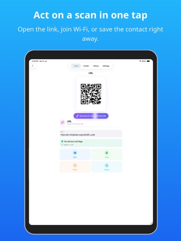 QR Code Reader - QRPal iPad screenshot