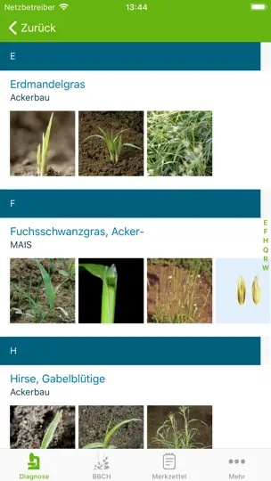 Screenshot von Agrar Bestimmer auf dem iPhone 5