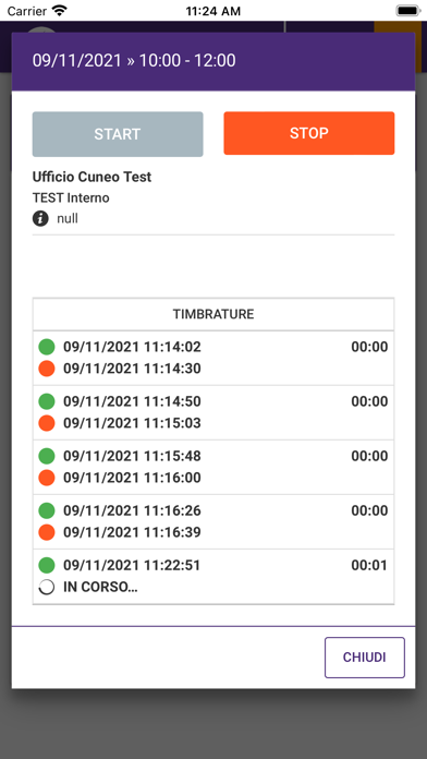 Presenze Silver Service Screenshot