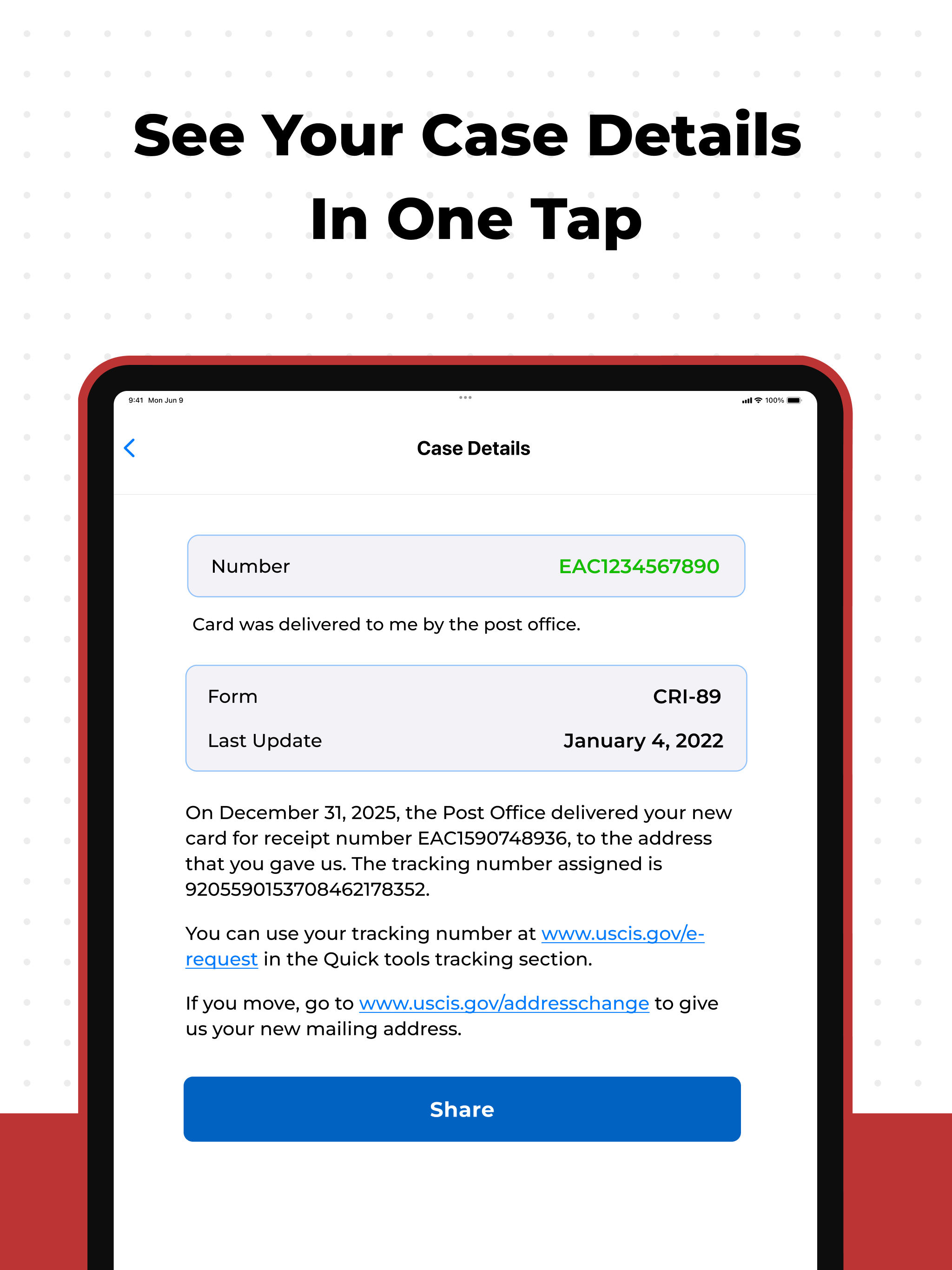 Case Tracker for USCIS 2025