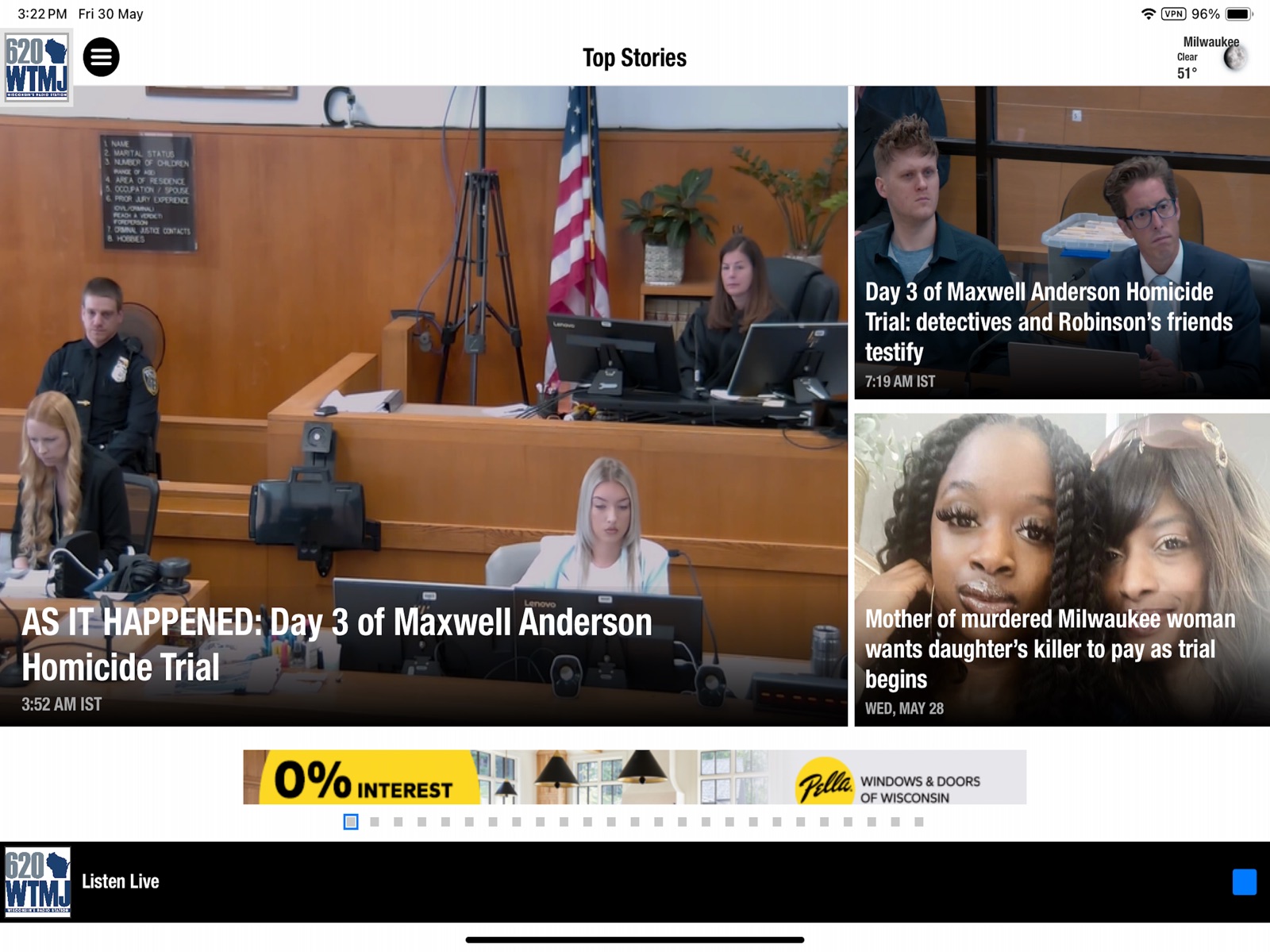 620 WTMJ Radio ipad screenshot 2
