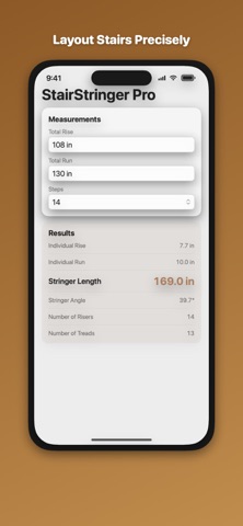 Stair Calculator: Stringer のスクリーンショット