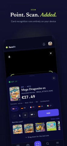 RareBit: EU TCG Price Tracker iPhone screenshot