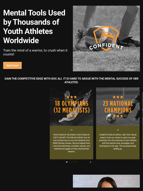 Athlete Warrior iPad screenshot 1 - Sports app