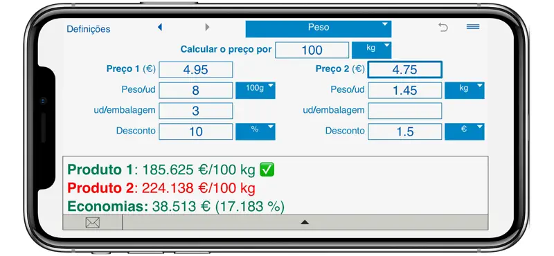 Calculadora de preço unitário screenshot 7 of 8