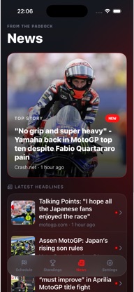Race Results: MotoGP Standings screenshot 4