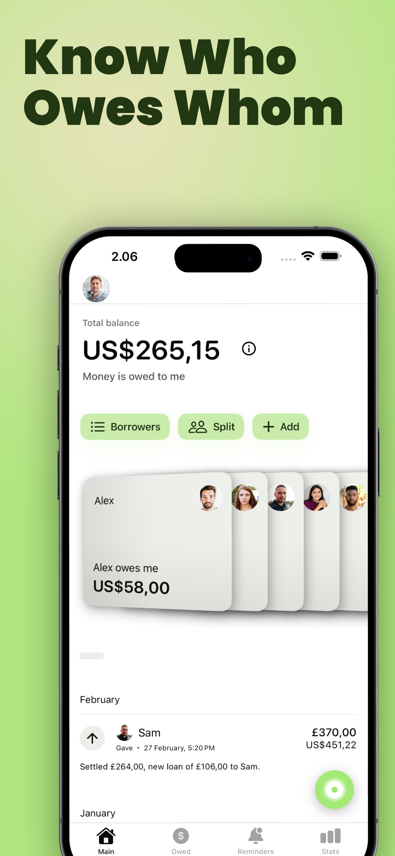 Loan Tracker: You Owe Me
