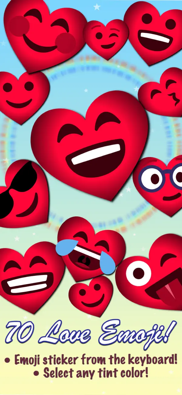 Screenshot #1 pour Émoji d'amour • Autocollants