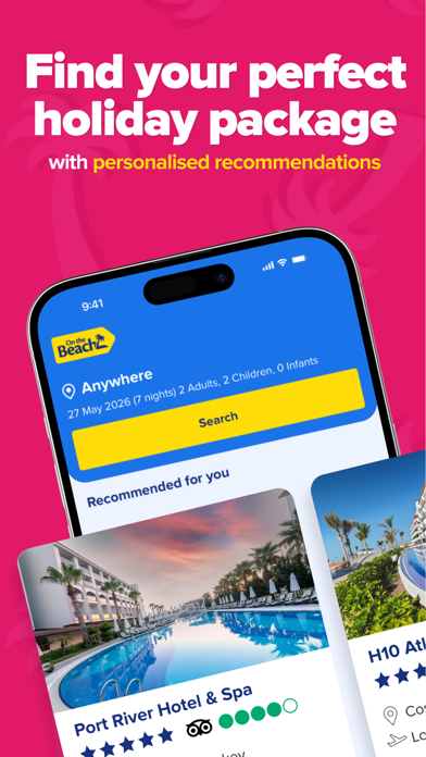 On the Beach Holiday App screenshot