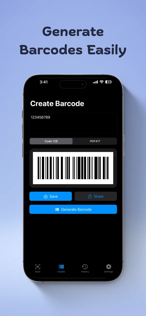 Screenshot #2 pour Barcode Scanner+ Generator Pro
