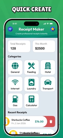 Receipt Maker - Smart screenshot